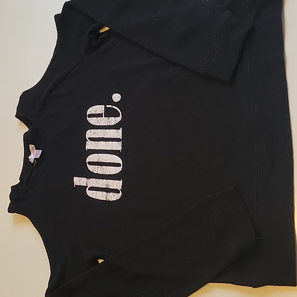 Shoulder Cutout "Done" Sweater.